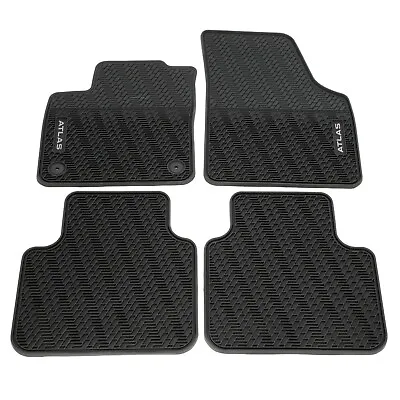 20-23 VW Volkswagen Atlas Cross Sport Black Monster Rubber All Season Floor Mats • $130.13