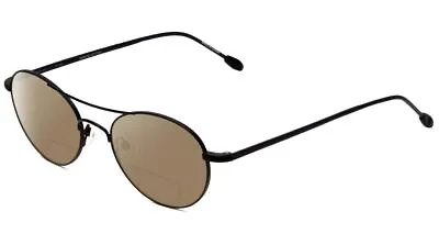 John Varvatos V158 Round Polarized BI-FOCAL Sunglasses Matte Black Leather 51 Mm • $139.95