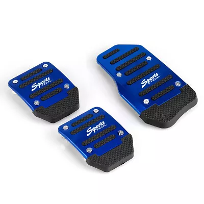 Blue Manual Car Auto Truck Nonslip Brake Clutch Pedal Cover Set Foot Rest • $23.01