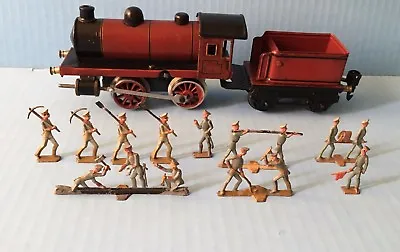 Antique RARE German Semi Flat Figures 4 Marklin O Gauge Railroad Train Spenkuch • $159