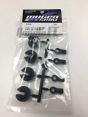 NEW! MUGEN SEIKI SHOCK ENDS & CUPS (4). PART# E0545a MBX7 / MBX8R / MBX8T / MGT • $16.99