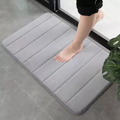 Non Slip Absorbent Bathroom Mat Soft Memory Foam Bath Luxurious Shower Rug New • $8.33