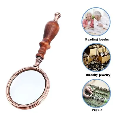 Box Vintage Magnifying Glass Reading Jewelry Magnifiers Microscope Handheld • $30.43