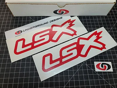 LSX Decals (2pk) Outlined Racing Hood Window Stickers LS1 LS6 LS2 LS3 LS7 Sizes: • $13.95