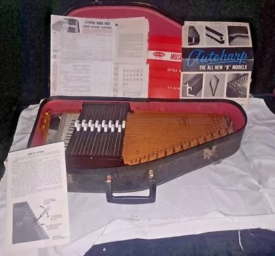 VINTAGE OSCAR SCHMIDT AUTOHARP ?Model B? W/ Case • $339.99