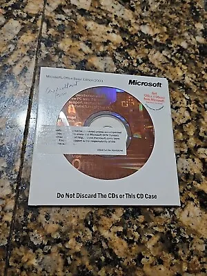 New Microsoft Office Basic Edition 2003 Install CD + Product Key • $19.99
