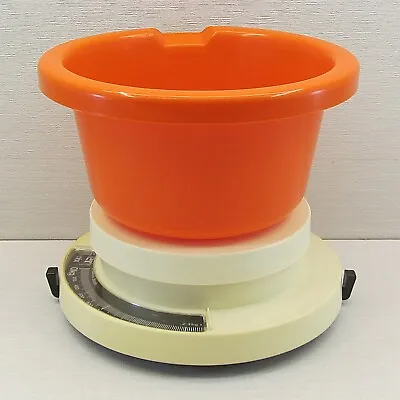 Vintage Retro 1970s SALTER Kitchen Weighing Scales Weighmix 37 Orange • £19.95