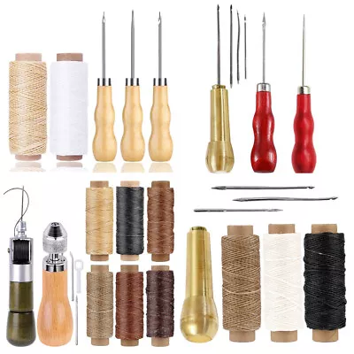 Leather Sewing Awl Thread Kits Machine Speedy Stitcher Shoes Canvas Repair Tool • $11.99