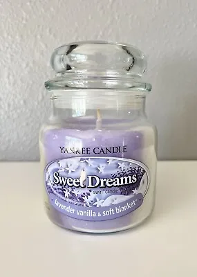 Rare Yankee Candle Swirl 13 Oz. Medium Jar “Sweet Dreams” Retired Scent  • £57.91