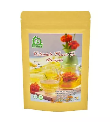 Calendula Flower Tea (Marigold) 36-Teabags (1.9oz) - Krittiya Garden • $9.97