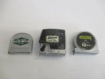 Lot Of 3 Vintage Metal Measuring Tapes Lufkin Stanley Tul-Shed • $35