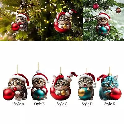 2023 Christmas Cat Ornaments Xmas Tree Hanging Decoration For Indoor Outdoor • $13.30