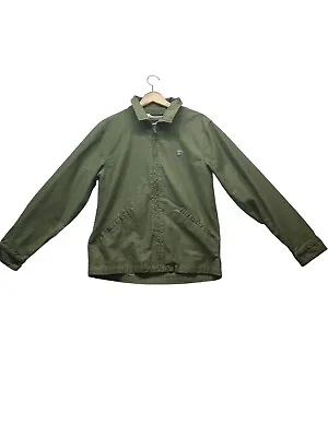 Volcom Jacket Mens M Green Workwear Canvas Grunge Utilitarian Outdoor Skater • $32