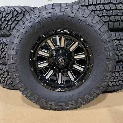 4) 18x9 Fuel D620 Hardline Wheels 35  Cooper AT Tires 8x170 Ford Super Duty F250 • $2899