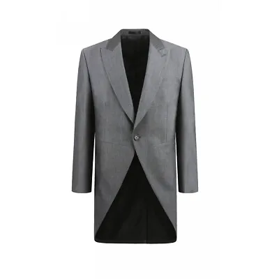 Men & Boys Silver Mohair Lightweight Tailcoat - Weddings / Ascot / Formal • £45