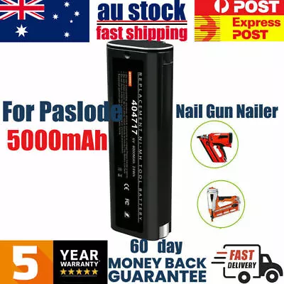 Battery For Paslode 6V Nail Gun 5.0Ah Ni-Mh Heavyduty Gas Nailer IM200 IM250 AU • $25.99