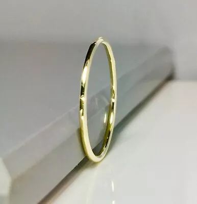 1mm 10k Real Solid Gold Rings Midi Rings High Polish Rings Minimalist Rings  • $42.50