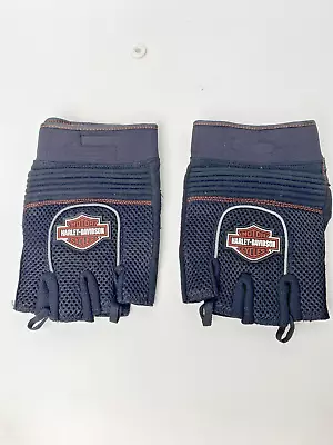 Harley-Davidson Men's Bar & Shield Fingerless Mesh Motorcycle Gloves Biker 3XL • $27.90