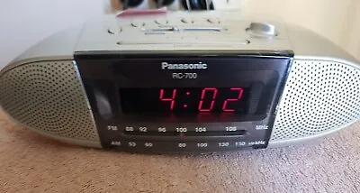Panasonic AM/FM Alarm Clock Radio RC-700. Snooze. Red Retro LED Display • $29.95