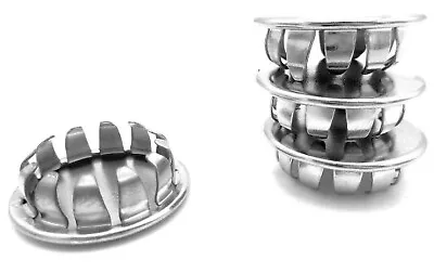 £16.07 • Buy Nickel Plated Steel Caps Fits 3/4  ID Hole Snap In Pipe Pole All Weather 3/4  ID
