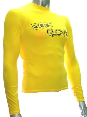 Body Glove Rash Guard Lycra Basic Men Yellow Long Sleeve Shirt Kite Surf • $74.50
