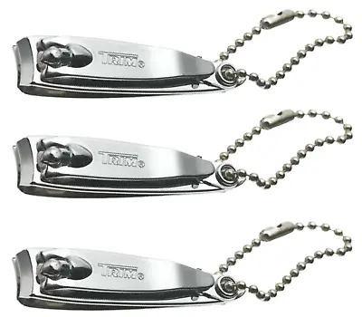 (3) Trim Fingernail Clippers Professional Stainless Steel Sharp Cutter Nail File • $7.95
