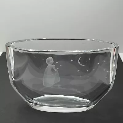 VINTAGE ORREFORS SWEDEN ''WISH UPON A STAR'' CRYSTAL VASE Signed  Edvin Ohrstrom • $32