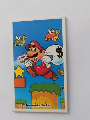 Super Mario Vintage Menko Nintendo Official 1985 Trading Card Japanese No1 • $14.45