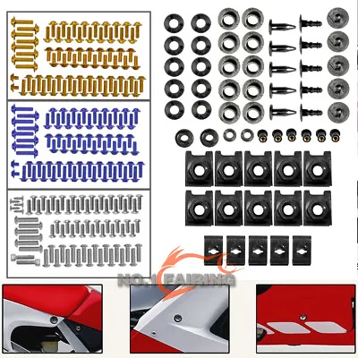 Complete Motorcycle Fairing Bolts Bodywork Screws For YAMAHA 1998-2020 YZF R1 R6 • $18.86