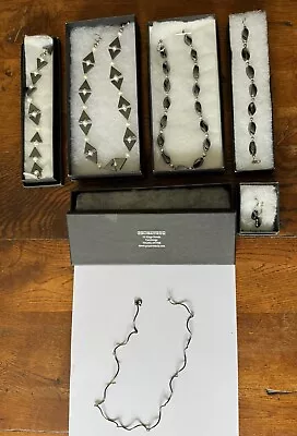 Haematite - Swarovski And Rainbow Fluorite - Rock Crystal Necklaces/bracelets • £39.99