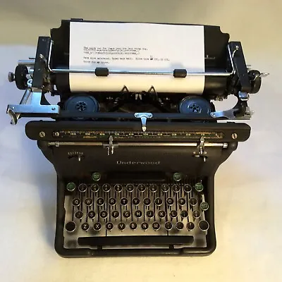 Vintage 1941 Underwood #11 Typewriter In Very Good Condition Serial #S5480885-11 • $249