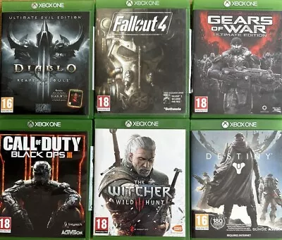 Xbox One Game Bundle - Call Of Duty The Witcher Fallout 4 Destiny Gears Etc • £1.20