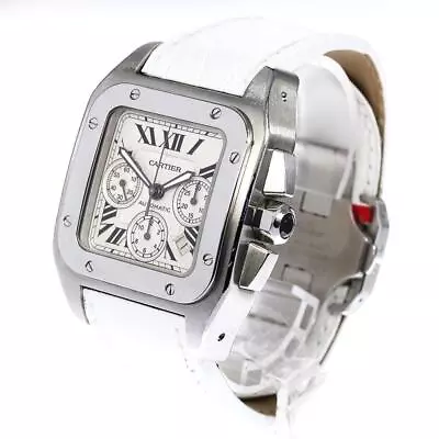 CARTIER W20090X8 Santos 100 XL Chronograph Automatic Men's #C112 • $5357.51