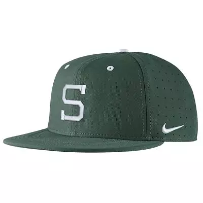 Nike Michigan State Spartans Aero True Fitted Baseball Hat - Green • $34.95