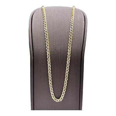 9ct 9k Yellow Gold Italian Double Link Chain Necklace 6.35 Grams 51cm. New • $760