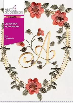 Victorian Monogram Anita Goodesign Embroidery Machine Design CD 26AGHD • $15.99