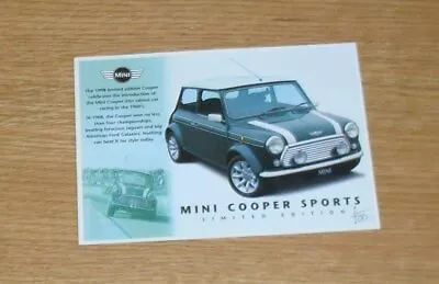 Mini Cooper Sports Limited Edition Postcard  • $3.79