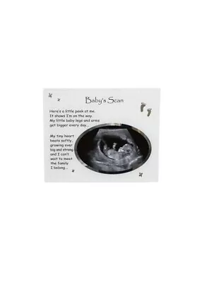 Special Baby's Scan & 1st Photo Glass Keepsake Freestanding Photo Picture Frames • £7.99