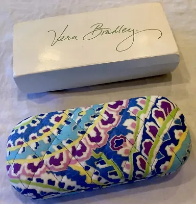 NWT~ Vera Bradley Capri Blue Hard Shell Eyeglass Case • $23.74