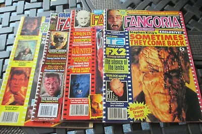 Lot Of 4 Fangoria Magazines- Movie Make-Up Horror-All Very Good# 101/ 103/49/260 • $45