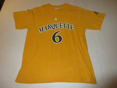 Mens Marquette Eagles Warriors #6 T-Shirt Jersey NCAA Medium  • $9.95