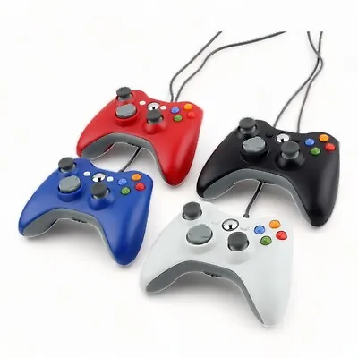 WIRED USB CONTROLLER FOR MICROSOFT Xbox 360 PC LAPTOP WINDOWS • £13.95