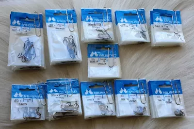 Fly Tying Hooks.  Super Special...  Mustad Hooks.. (55)pkgs..  Free Shipping. • $69