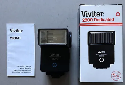 Vivitar 2800-Dedicated Thyristor Electronic Flash • $10