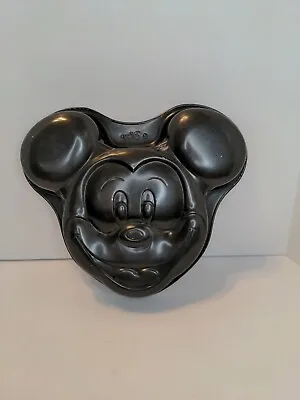 Disney Mickey Mouse Head Face Cake Pan Black Bakeware Kitchenware • $20
