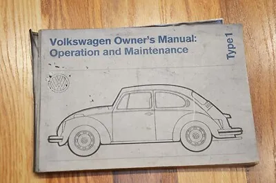 ORIGINAL  1972 Volkswagen VW Beetle Bug Type 1 Owners Manual  • $15