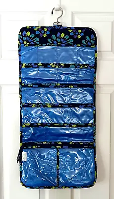 Vera Bradley Keep It Up Jewelry Organizer In Indigo Pop Blue Hanging Travel Bag • $19.99