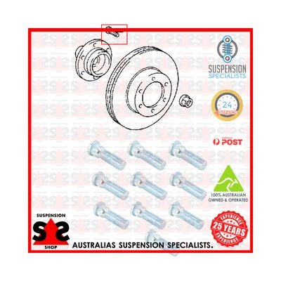 $52.02 • Buy Wheel Stud Suit TOYOTA Cresta 2.5 VVTi (JZX100) CRESTA V Saloon (_X10_)