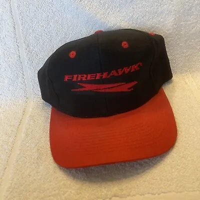 Vintage Firestone Firehawk Tire Adjustable Snap Back Baseball Hat Cap  BLACK • $3.55