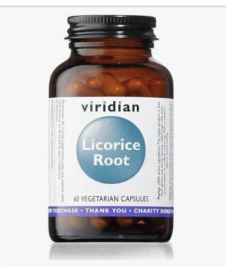 £7 • Buy BBE 6/23 Viridian Licorice Root 60 Vegetarian Capsules